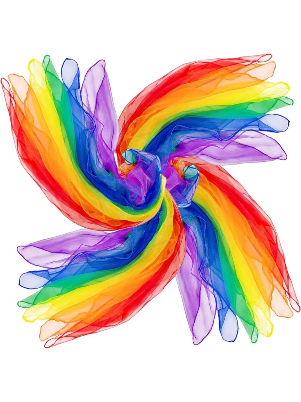 New Juggling Scarves for Kids Play 24 Pcs Dance Music
